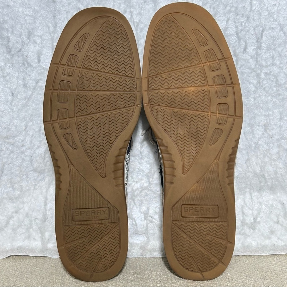 Sperry Womens Blue Leather TopSider Angelfish Boat Deck SlipOn Casual Shoes SZ 8 - Picture 8 of 11